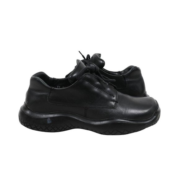 Prada Men Vintage Chunky Derby 8.5 UK7.5 Black Leather Square Toe Platform Sole - Picture 4 of 8